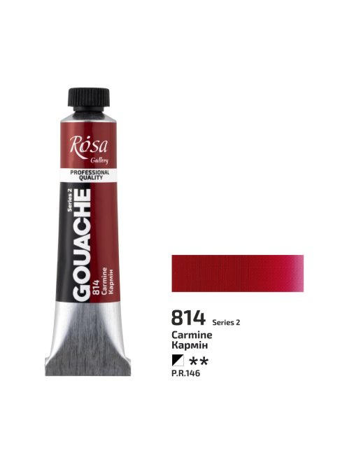 Gouache festék Rosa 20ml – 814 Karmin