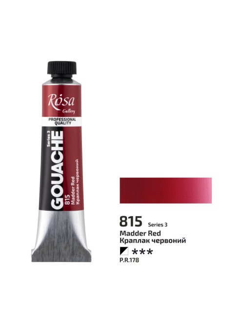 Gouache festék Rosa 20ml – 815 Madder Red