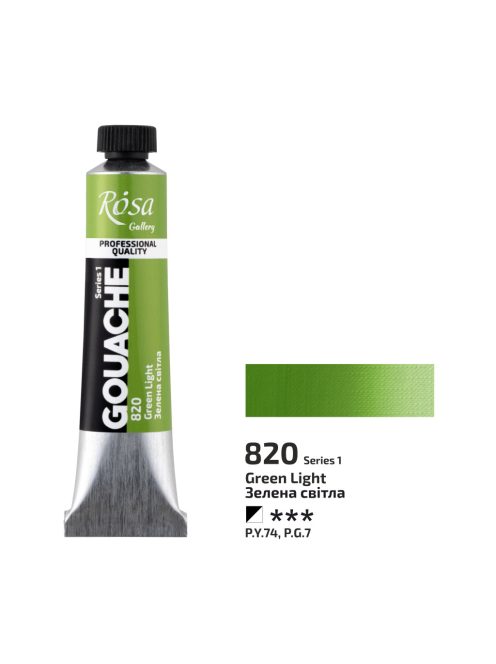 Gouache festék Rosa 20ml – 820 Green világos