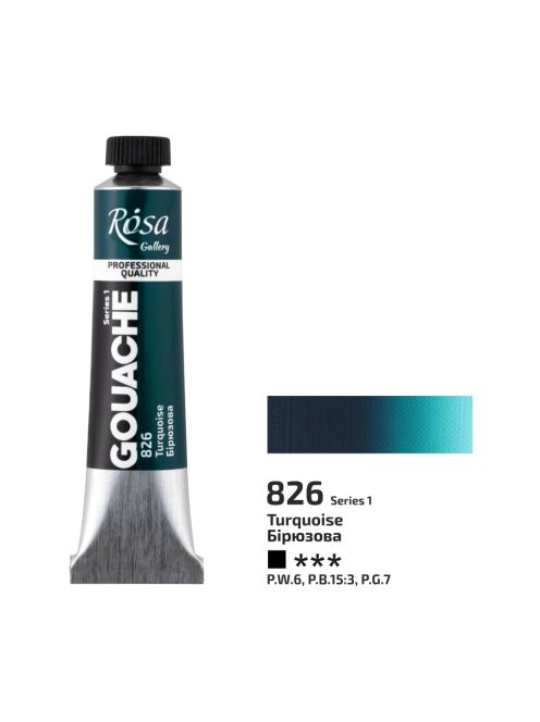 Gouache festék Rosa 20ml – 826 Turquoise