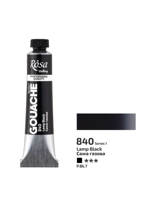 Gouache festék Rosa 20ml – 840 Koromfekete