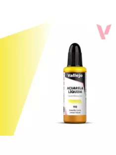 Vallejo folyékony akvarellfesték 32ml – 110 Lemon Yellow