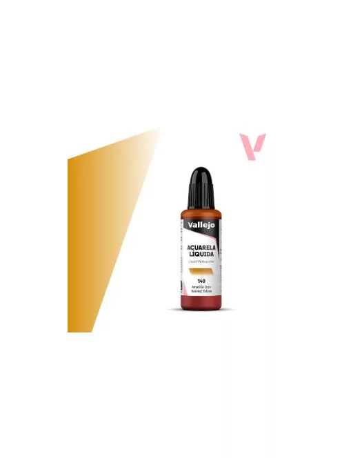 Vallejo folyékony akvarellfesték 32ml  140 Harvest Yellow