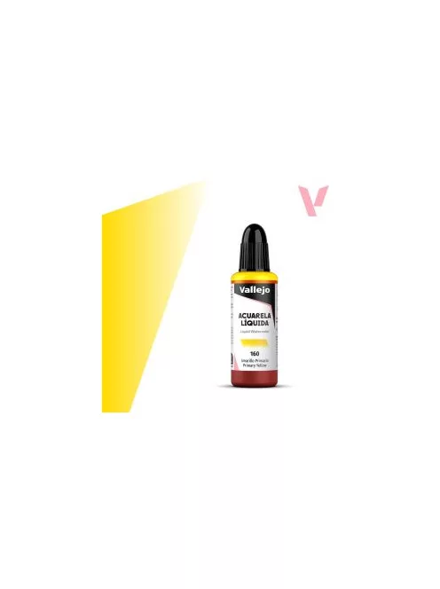 Vallejo folyékony akvarellfesték 32ml  160 Primary Yellow