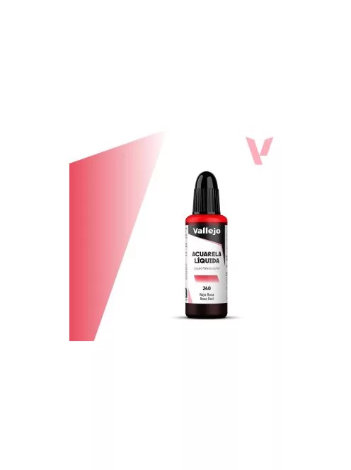 Vallejo folyékony akvarellfesték 32ml  240 Rose Red