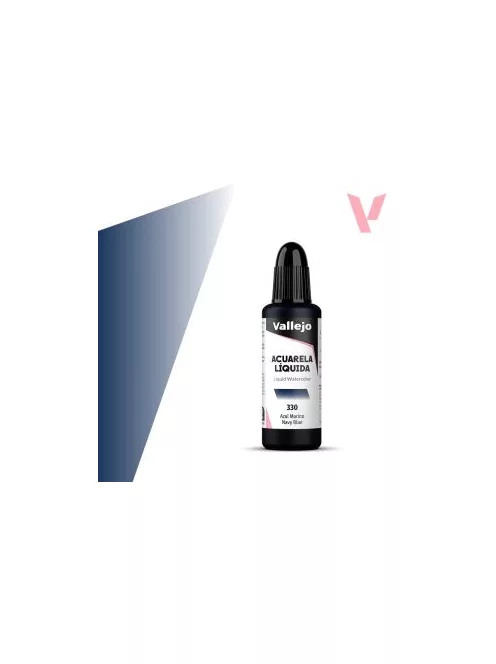 Vallejo folyékony akvarellfesték 32ml  330 Navy Blue