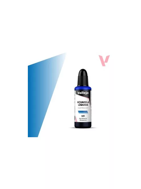Vallejo folyékony akvarellfesték 32ml  480 Ultramarine