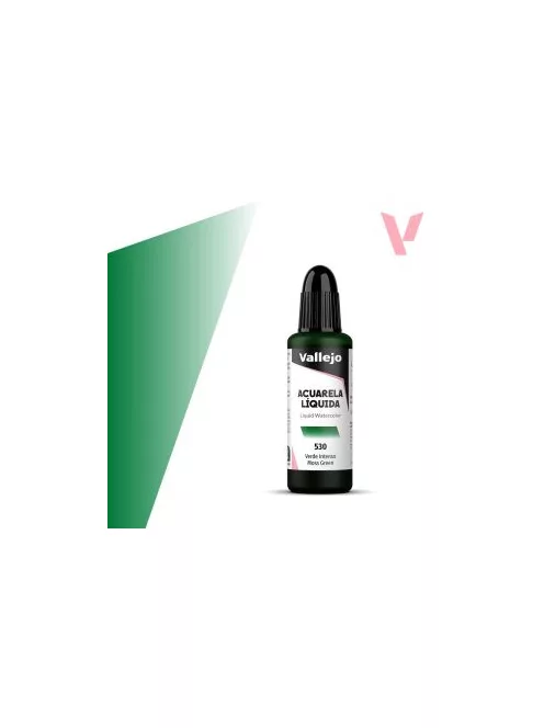 Vallejo folyékony akvarellfesték 32ml  530 Moss Green