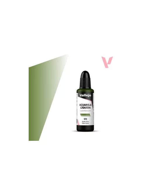 Vallejo folyékony akvarellfesték 32ml  570 Olive Green