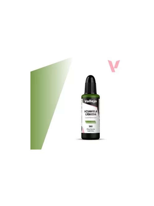 Vallejo folyékony akvarellfesték 32ml  580 Gold Olive