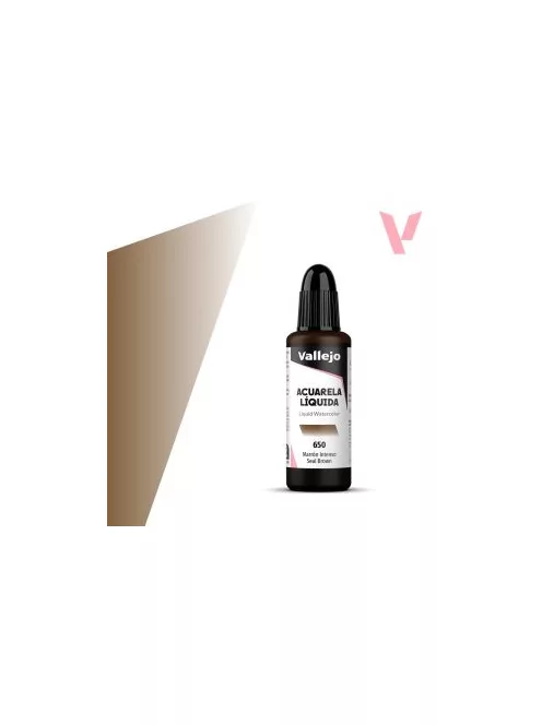 Vallejo folyékony akvarellfesték 32ml  650 Seal Brown
