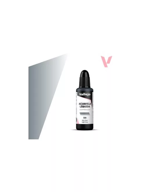 Vallejo folyékony akvarellfesték 32ml  720 Light Grey