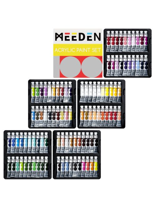 Meeden akrilfestékek nagy készlete 100x12ml