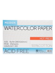   Akvarell nyomólap Meeden 100% pamut 26x38cm melegen préselt