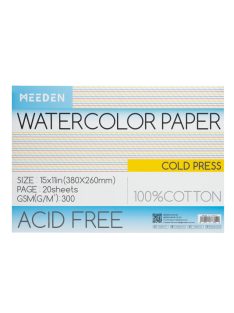 Akvarell nyomólap Meeden 100% pamut 26x38cm hidegen sajtolt
