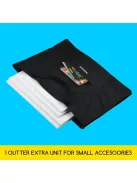 Portfolio táska, Nagyméretű - MEEDEN Studio Art Portfolio Case - Két rekeszes, két cipzáros, tolltartóval - 78x58x5cm, Táskafüles