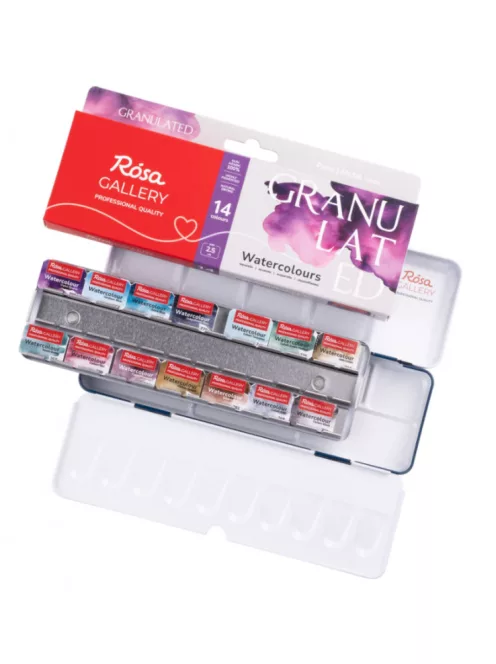 Rosa Watercolour Paint Set 14 pcs  Granulation