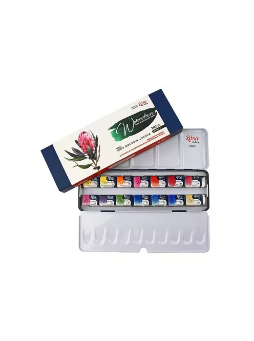 Akvarellfesték készlet Rosa 14 db – Botanikus