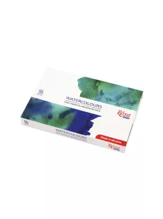   Akvarellfesték készlet, szilkés - Rósa Studio - 16 x 2,5 ml - kartondobozban