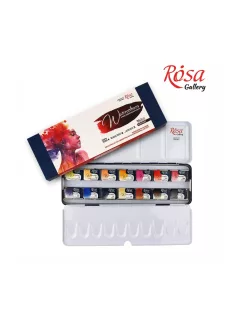 Akvarellfesték készlet, szilkés - Rósa Gallery Portrait - 14 x 2,5 ml - fémdobozos - Új kiszerelés