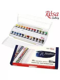 Akvarell festék készlet Rosa 24 db - műanyag paletta