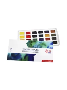 Set of student watercolor paints Rosa 24 pcs