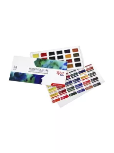   Akvarellfesték készlet, szilkés - Rósa Studio - 24 x 2,5 ml - kartondobozban