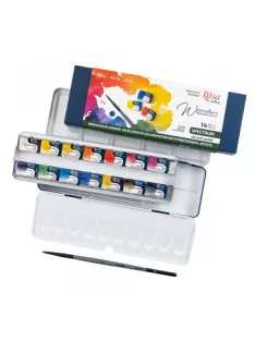 Rosa akvarellfesték készlet 14 db ecsettel – Spectrum