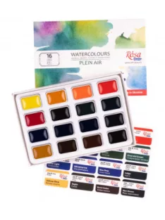 Rosa Studio Watercolour paint set 16 pcs – Plein Air