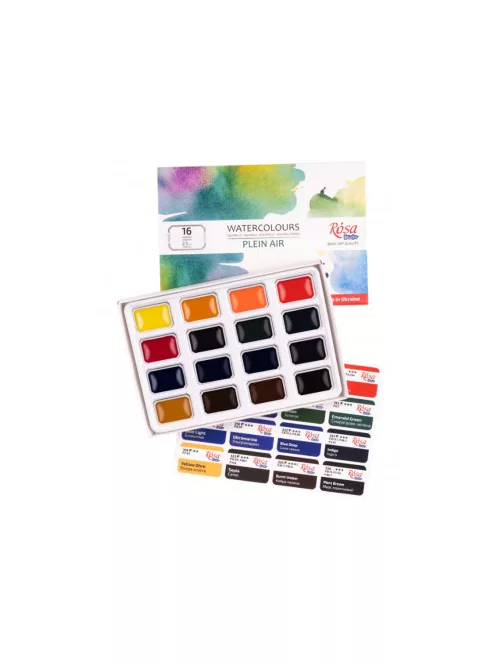 Rosa Studio Watercolour paint set 16 pcs – Plein Air