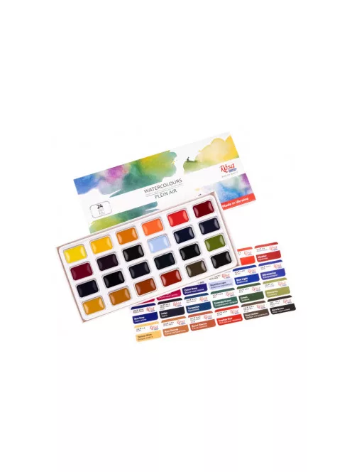 Rosa Studio Watercolour Paint Set 24 pcs – Plein Air