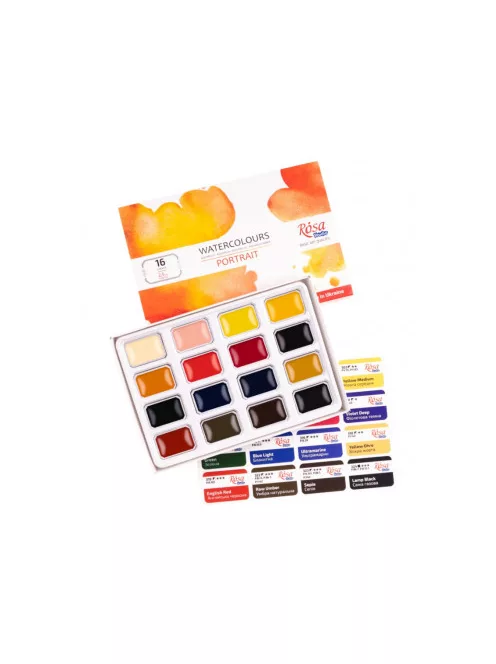 Rosa Studio Watercolour Paint Set 16 pcs – Portrait
