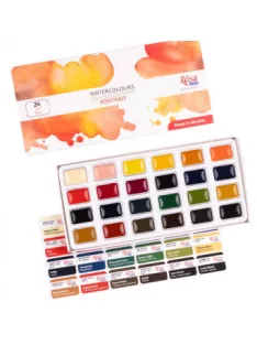 Rosa Studio Watercolour Paint Set 24 pcs – Portrait