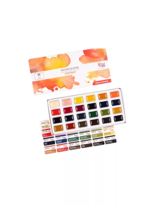 Rosa Studio Watercolour Paint Set 24 pcs – Portrait