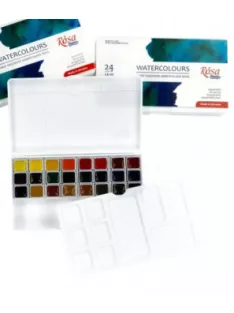 Rosa Studio akvarell készlet 24 db műanyag dobozban