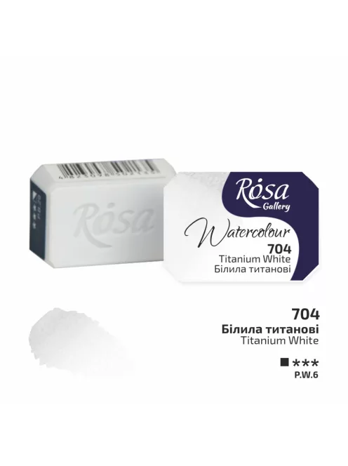 Rósa Gallery akvarell festék - egész szilke 2,5 ml - Titánfehér és további színek - 45 féle színárnyalat 704
