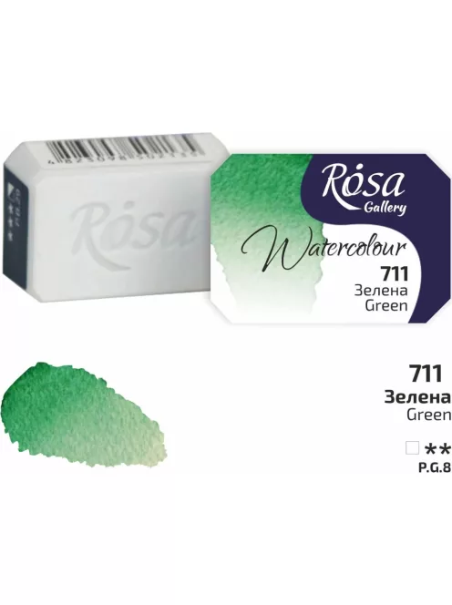 Rósa Gallery akvarell festék - egész szilke 2,5 ml - Zöld 711