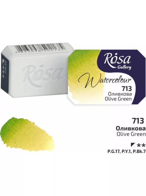 Rósa Gallery akvarell festék - egész szilke 2,5 ml - Oliva 713