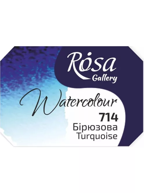 Rósa Gallery akvarell festék - egész szilke 2,5 ml - Türkiz 714