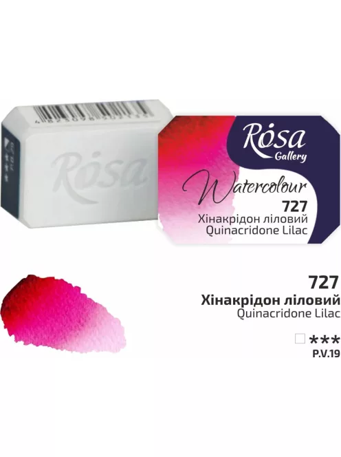 Rósa Gallery akvarell festék - egész szilke 2,5 ml - Kinakridon lila 727