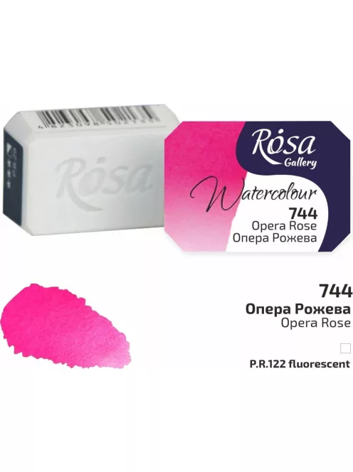 Rósa Gallery akvarell festék - egész szilke 2,5 ml - Opera rózsaszín 744