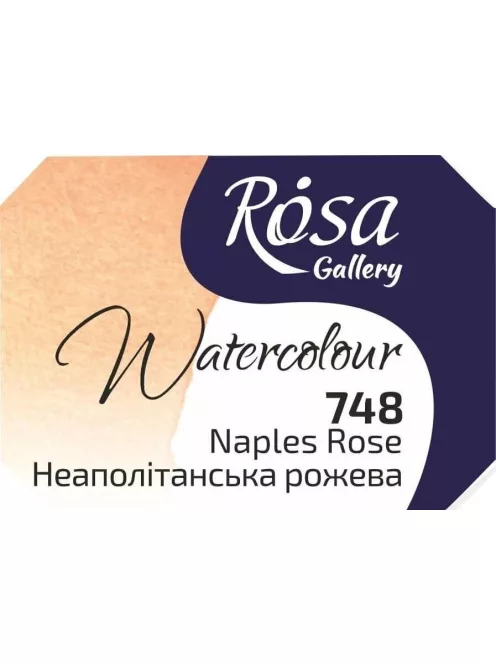Rósa Gallery akvarell festék - egész szilke 2,5 ml - Nápolyi rózsaszín 748
