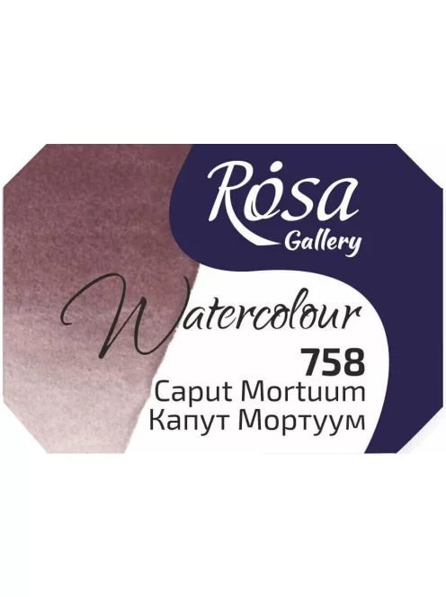 Rósa Gallery akvarell festék - egész szilke 2,5 ml - Caput Mortuum 758