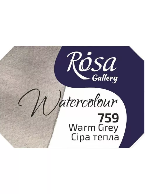 Rósa Gallery akvarell festék - egész szilke 2,5 ml - Melegszürke 759