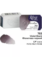 Rósa Gallery akvarell festék - egész szilke 2,5 ml - Ibolyás fekete 765