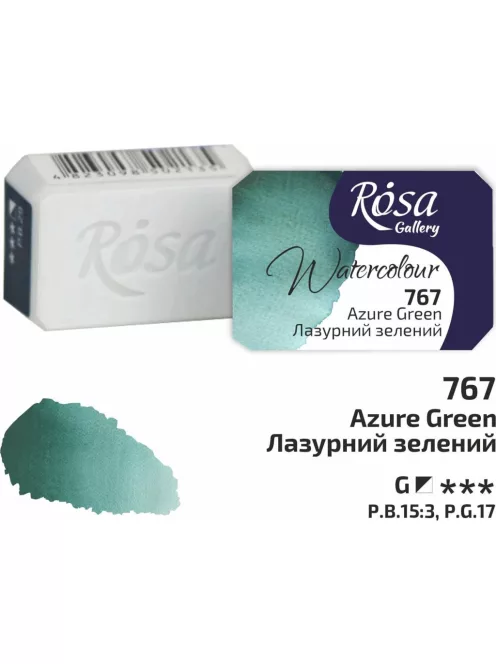 Rósa Gallery akvarell festék - egész szilke 2,5 ml - Tengerzöld 767