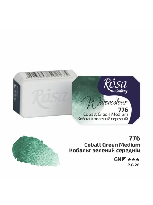 Rósa Gallery akvarell festék - egész szilke 2,5 ml - Kobaltzöld 776