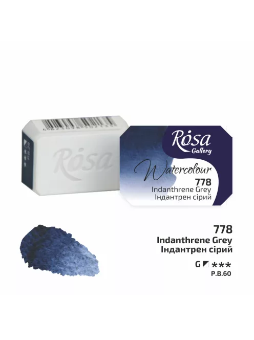 Rósa Gallery akvarell festék - egész szilke 2,5 ml - Indantron szürke 778