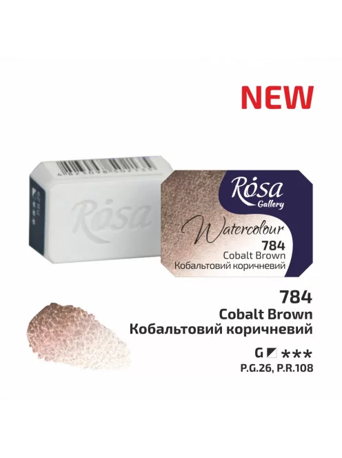 Rósa Gallery akvarell festék - egész szilke 2,5 ml - Kobaltbarna 784