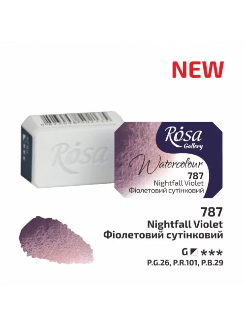Rósa Gallery akvarell festék - egész szilke 2,5 ml - Éjszakai ibolya 787